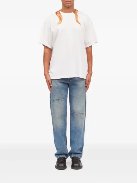 Μπλούζα Mm6 Maison Margiela με σχέδιο λευκό