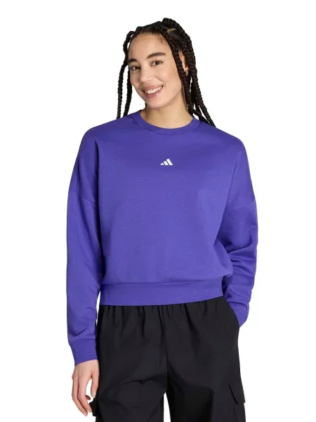 ADIDAS SPORTSWEAR Športna majica temno liila bela