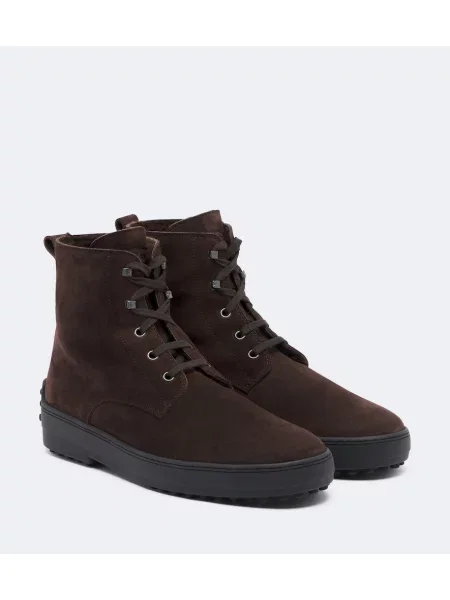 Členkové čižmy Tod's hnedá