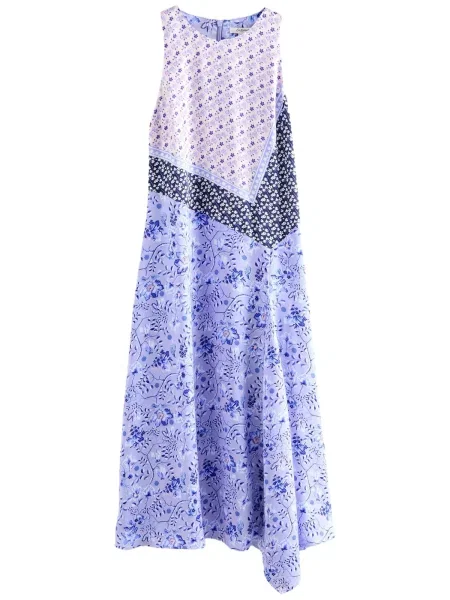 Cath Kidston Šaty tmavě modrá / pastelová fialová / světle fialová bílá