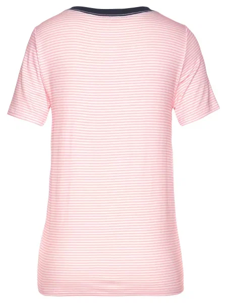 LASCANA Tricou bleumarin / roz deschis alb