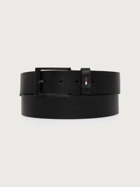 Tommy Hilfiger pas in etui usnjeni črna