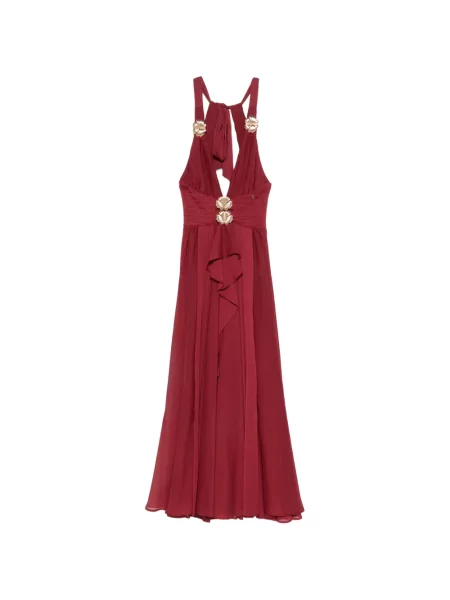 Fodros maxi ruha Babylone Paris piros