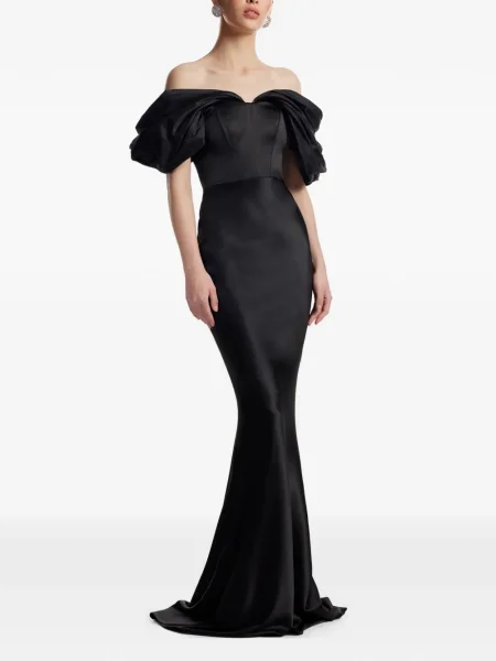 Rochie maxi Framboise de costum negru