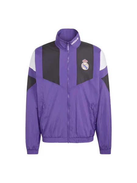 ADIDAS PERFORMANCE Sportovní bunda Real Madrid EQT fialová / černá bílá