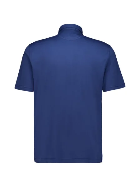 Scurt tricou polo Fedeli tricotate albastru