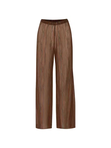 Pantaloni Baobab cu talie înaltă maro