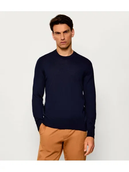 BOSS BLACK De lână pulover H-Leno-L negru