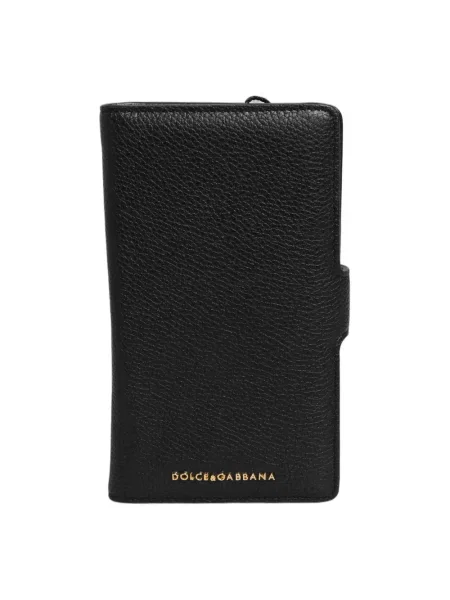 Portfel Dolce And Gabbana skórzany czarny