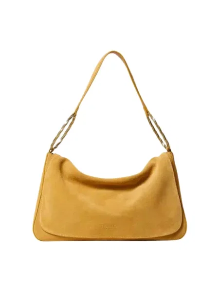 Torebka Twinset zamszowa żółta