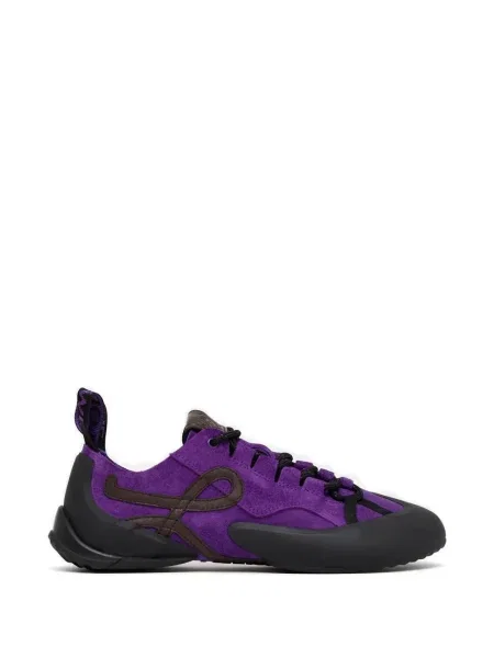 Sneakerși Loewe cu șireturi din dantelă violet