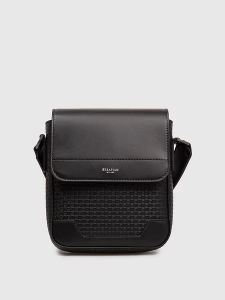 Кожаная сумка Serapian черная