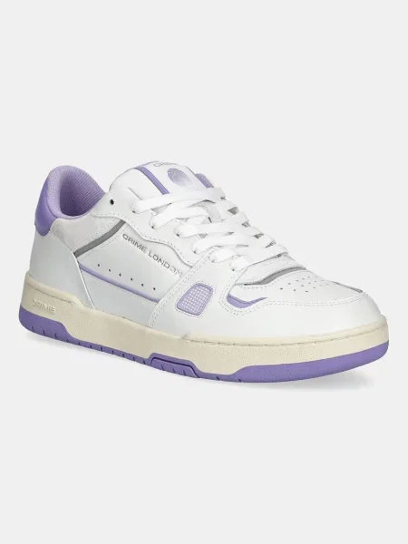 Crime London sneakers din piele BASKET femei alb