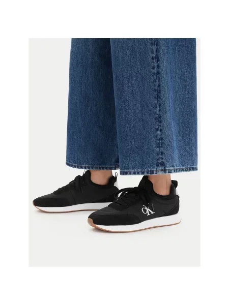 Superge Calvin Klein Retro Runner Lace Up Sock črna