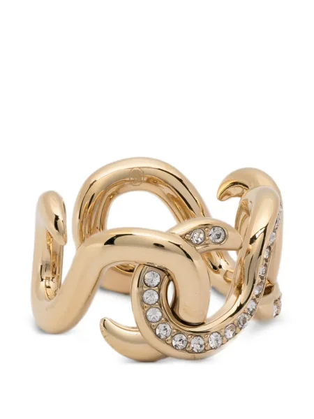 Inel Swarovski auriu