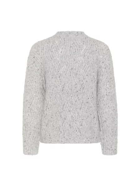 Dzianinowy sweter Kaffe szary