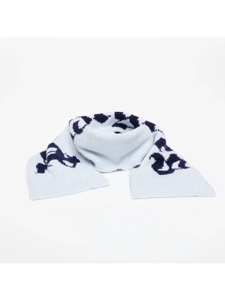 Трикотажный шарф Palm Angels синий