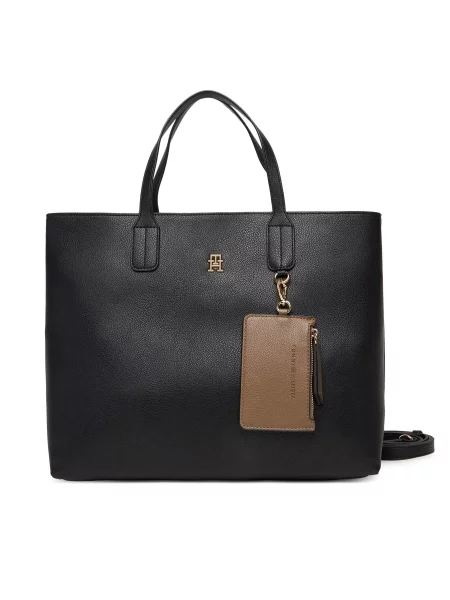 Tommy Hilfiger Torbica Th Icon Satchel crna