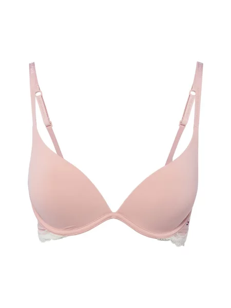 Tommy Hilfiger biustonosz push-up Kobiety Sztuczne włókno różowy|biały jednolity biały
