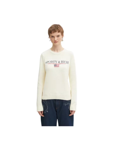 Sporty & Rich sweter S&R Nautical Knitted beżowy
