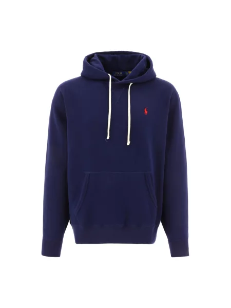 Bluza z kapturem z wyhaftowanym logo Polo Ralph Lauren granatowa