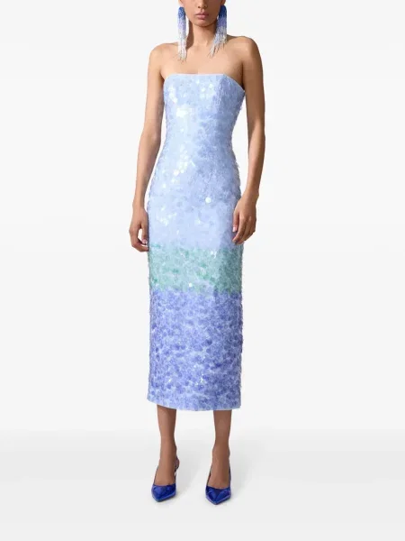 Rochie midi Carolina Herrera albastru