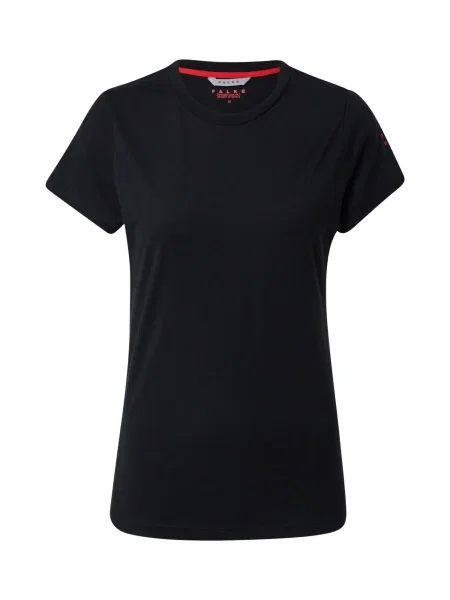 FALKE Tricou funcțional negru / roșu