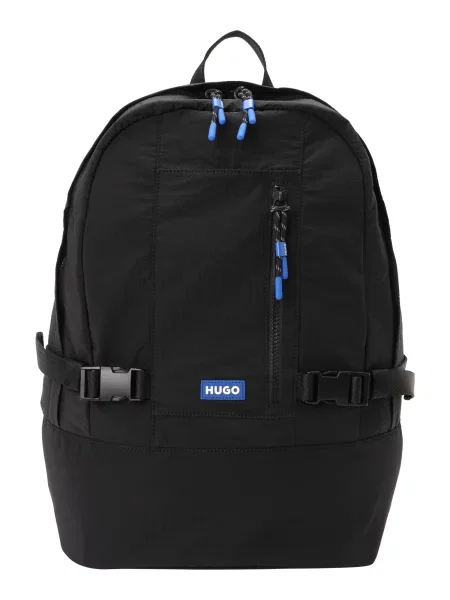 Hugo Blue rucsac mare cu imprimeu negru