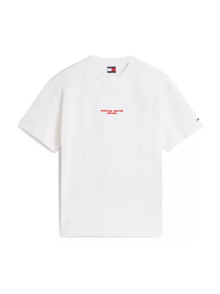 Tommy Jeans Tričko SAILBOAT modrá / pastelově žlutá / červená bílá