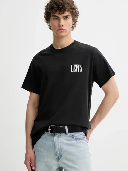 Levi's basic tričko RELAXED FIT TEE černé