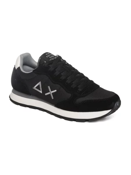 Sneakersy Sun68 skórzane czarne