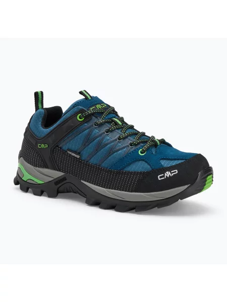 Buty trekkingowe CMP Rigel Low Wp maiolica/cactus niebieskie