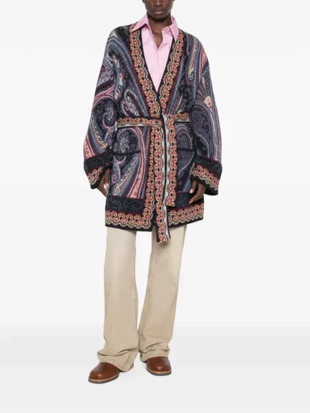 Ζακέτα Etro με σχέδιο paisley μπλε