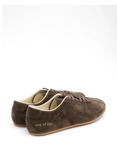 Sneakerși Common Projects cu șireturi din dantelă maro