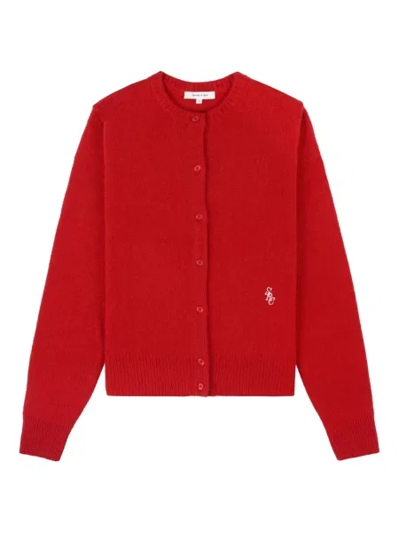 Cardigan Sporty & Rich cu broderie