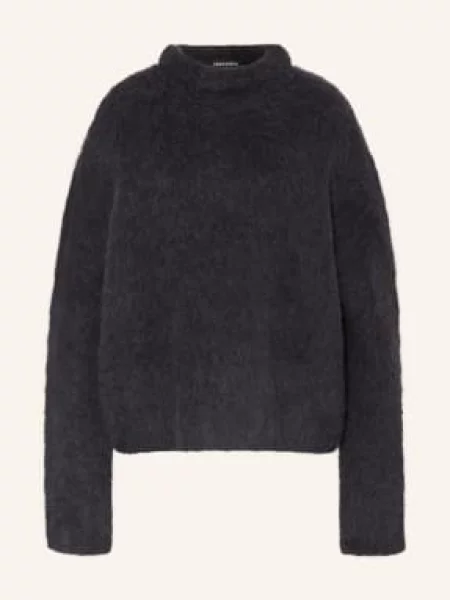 Black Palms Sweter Z Alpaki Momo blau czarny