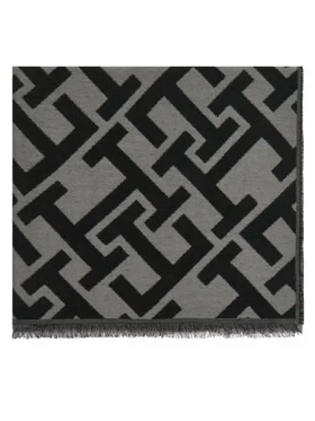 Sál Tommy Hilfiger Th Monogram Heavy Scarf fekete