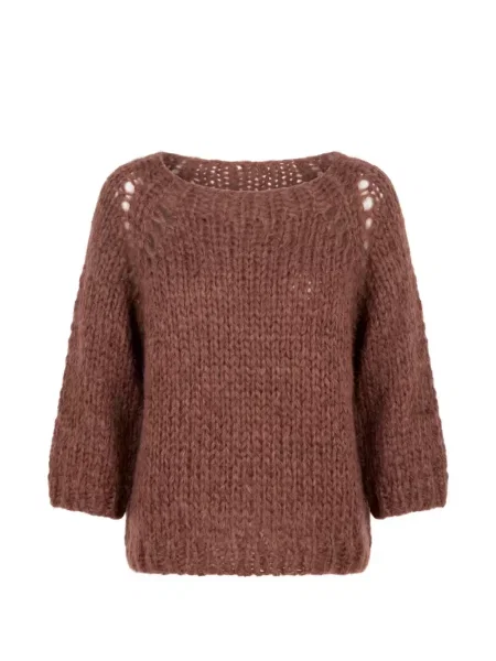 Pulover Dondup chunky de mohair maro