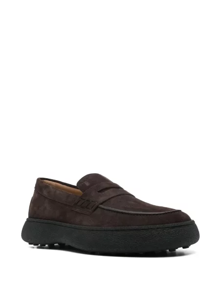 Zomšinės loaferiai Tod's ruda