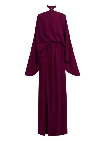 Rochie maxi Taller Marmo cu crăpătură de costum violet