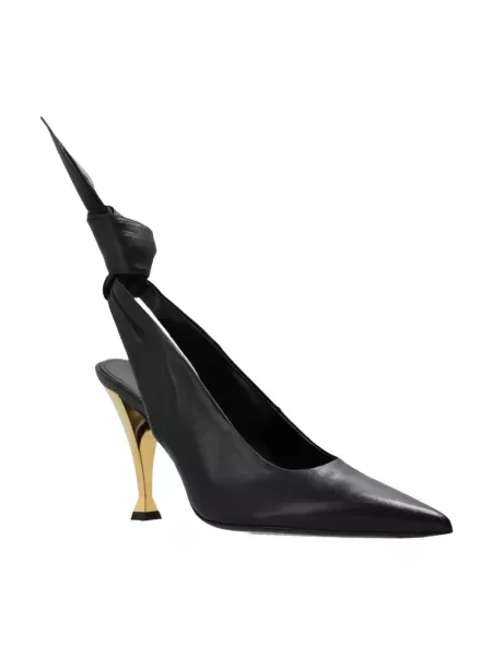 Czółenka Givenchy z otwartą piętą elegancka czarna