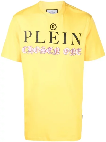 Tricou Philipp Plein cu imagine galben