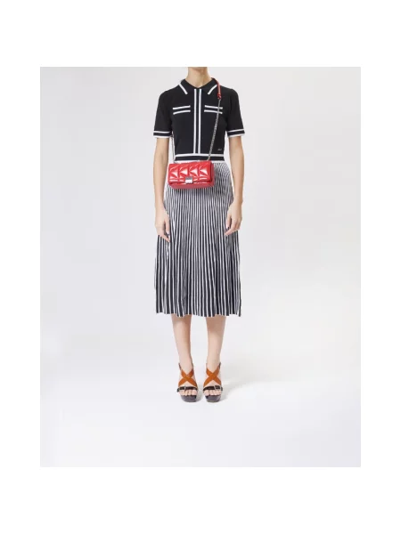 Torebka crossbody Karl Lagerfeld skórzana czerwona