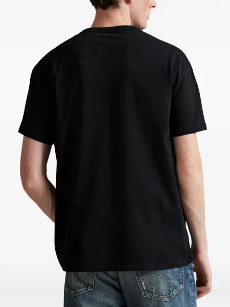 Ριγέ polo Polo Ralph Lauren με κουκούλα με αυτόγραφο λευκό
