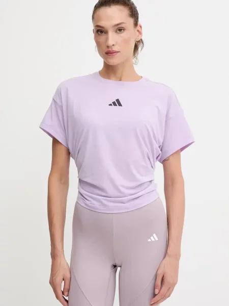 Тениска за трениране adidas Performance Power дамска лилаво виолетово