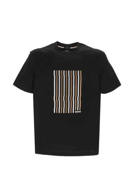 Tricou Boss cu broderie negru
