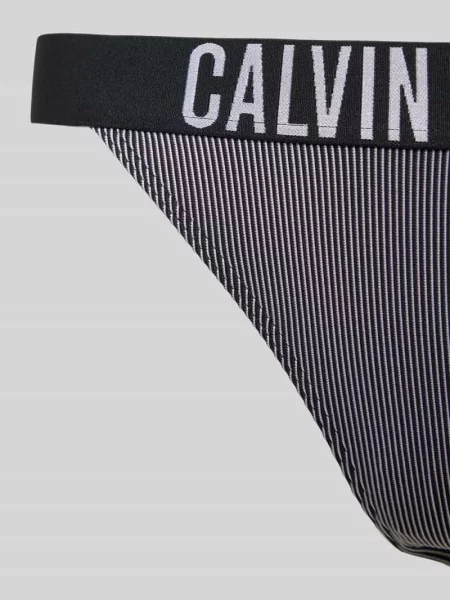 Figi bikini z elastycznym pasem z logo model ‘BRAZILIAN’ Calvin Klein Underwear czarny