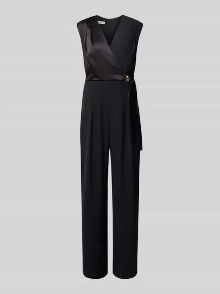 Kombinezon z dekoltem w serek Rinascimento czarny