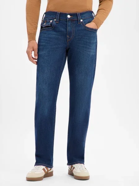 True Religion Dżinsy Ricky Relaxed Straight Mężczyźni niebieski