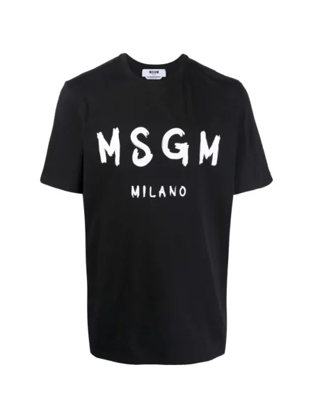 Tricou Msgm cu autograf negru